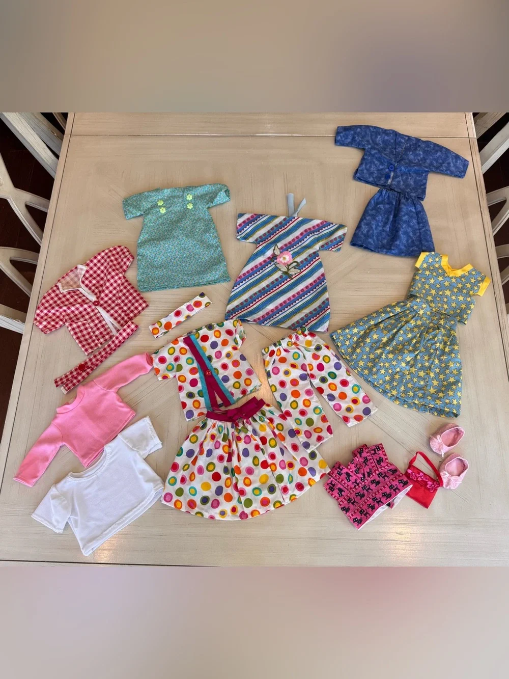 18-Piece Handmade Doll Clothes Lot – Fits 18” – American Girl & My Generation